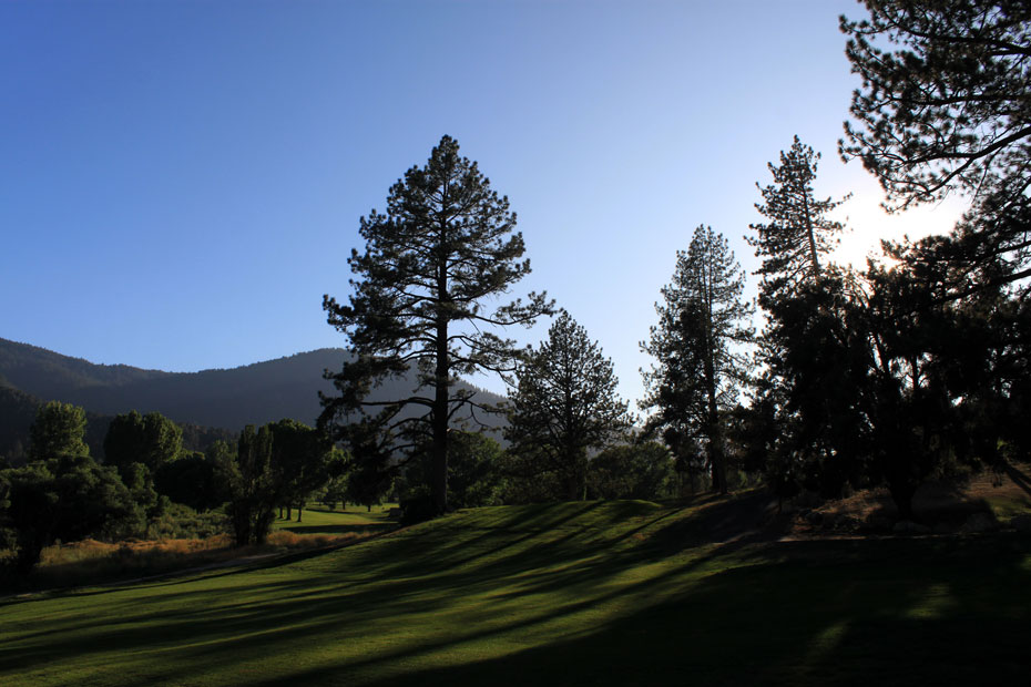Fairway at dusk at Pine Mountain Club golf course