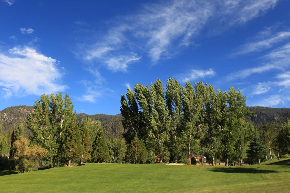 Fairway with trees at Pine Mountain Club golf course